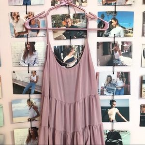 Brandy Melville Jada Dress - Rose Mauve Pink
